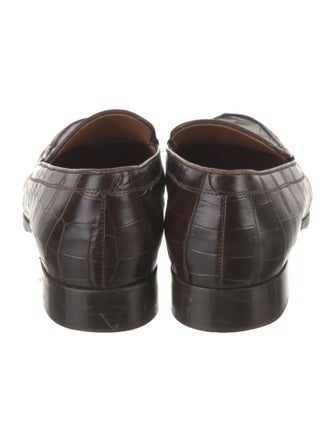 Emme Parsons Embossed Leather Loafers