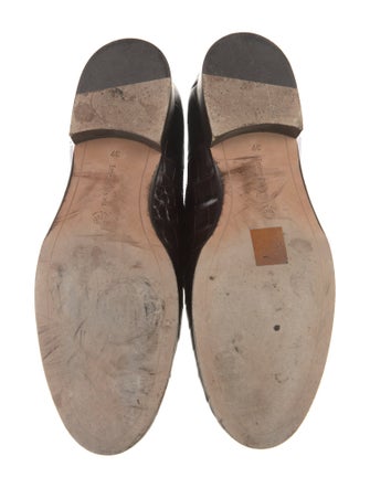 Emme Parsons Embossed Leather Loafers