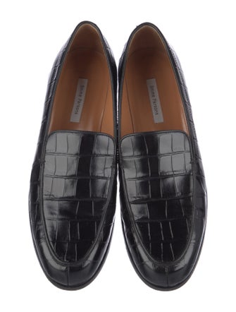 Emme Parsons Embossed Leather Loafers