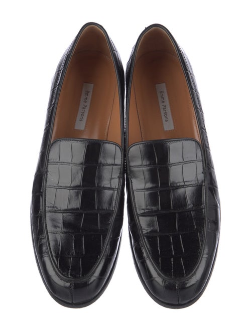 Emme Parsons Embossed Leather Loafers