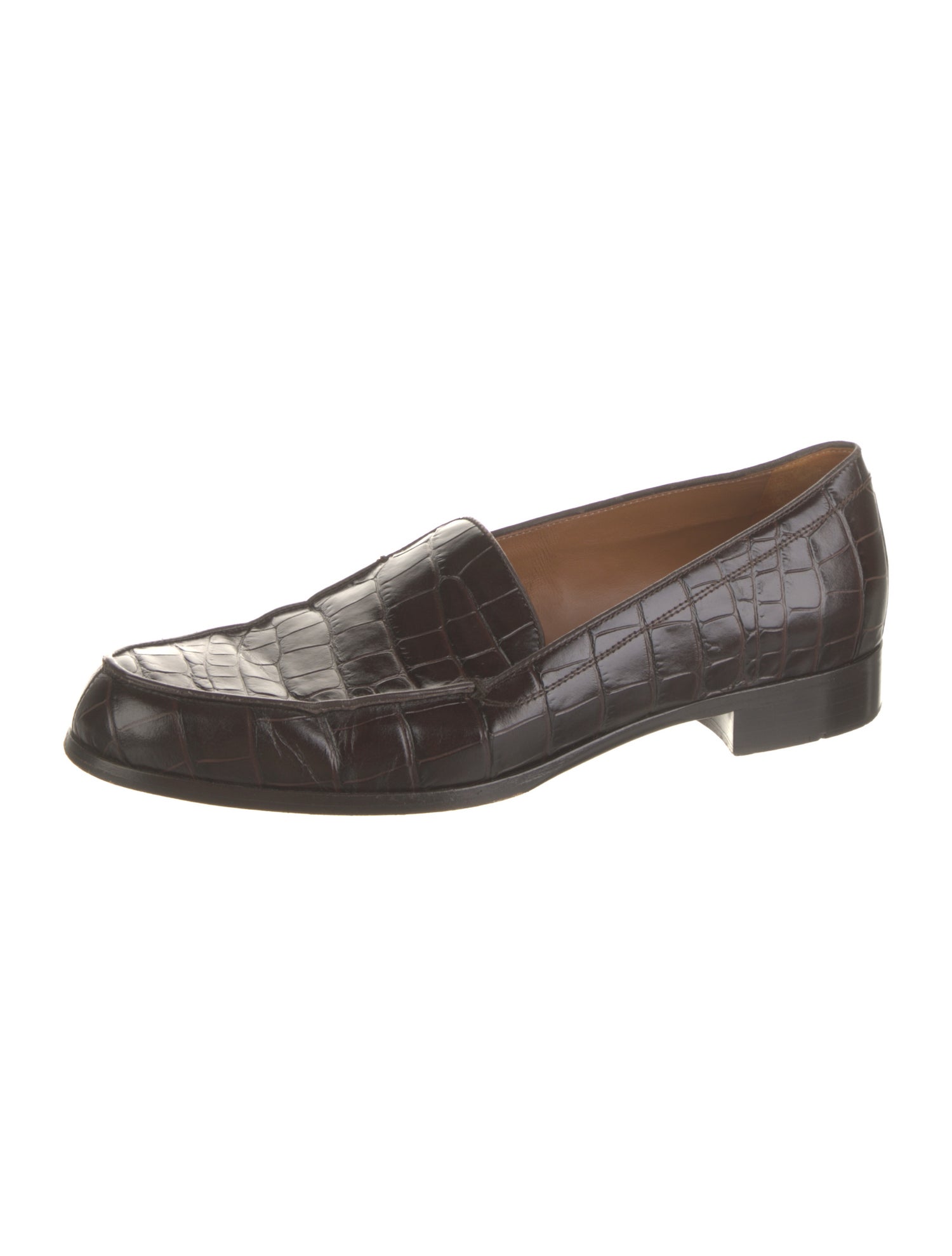 Emme Parsons Embossed Leather Loafers