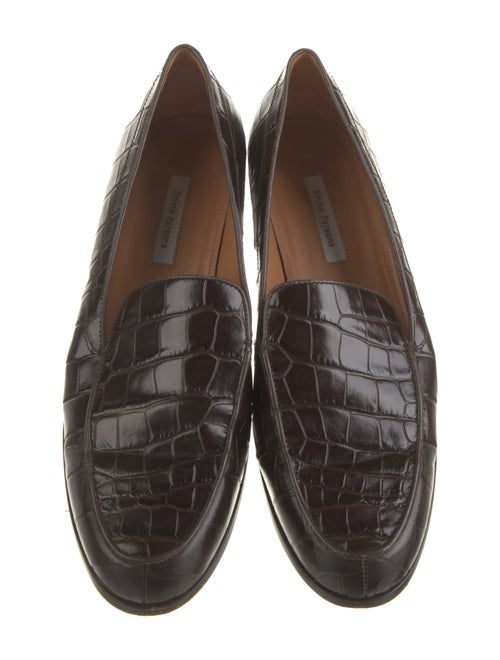 Emme Parsons Embossed Leather Loafers