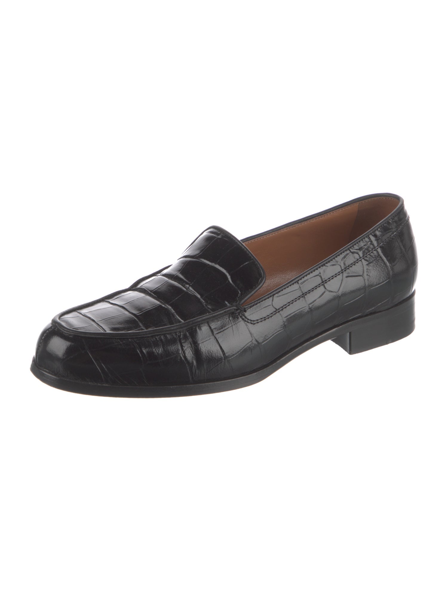Emme Parsons Embossed Leather Loafers