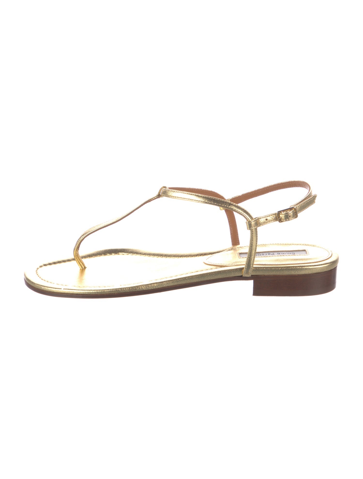 Emme Parsons Leather T-Strap Sandals