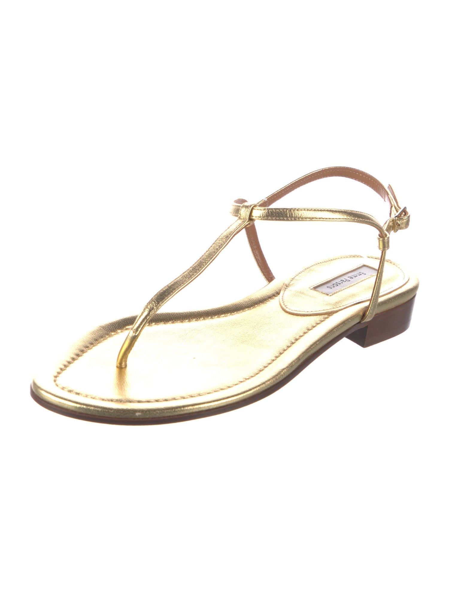 Emme Parsons Leather T-Strap Sandals