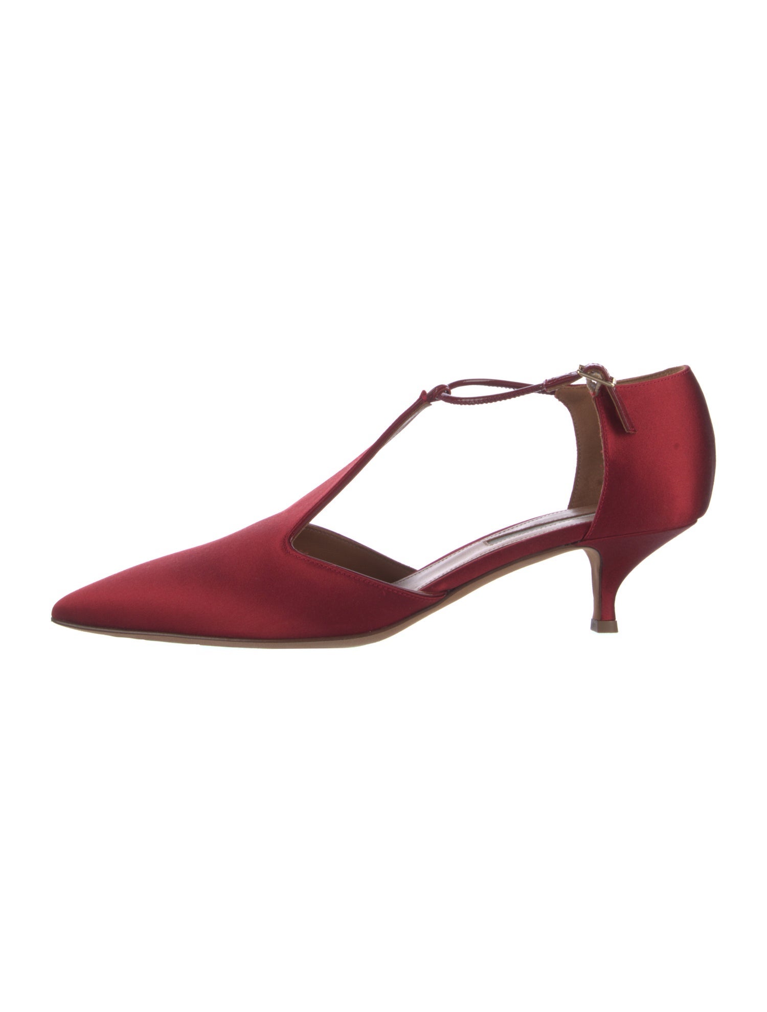 Emme Parsons Satin T-Strap Pumps