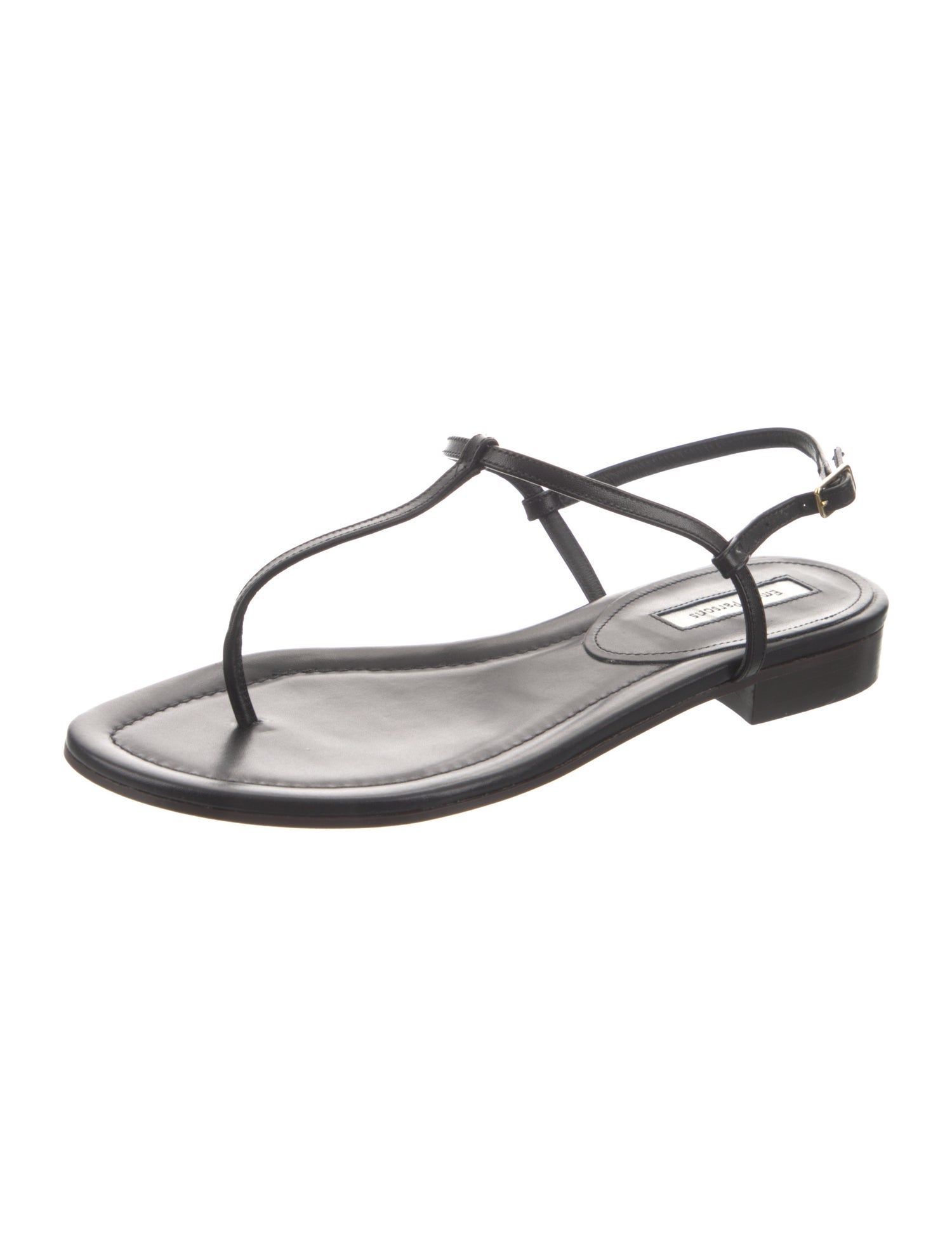 Emme Parsons Leather T-Strap Sandals