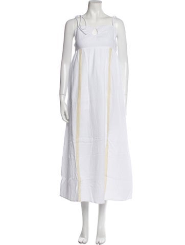 Emilia George Dresses Square Neckline Long Dress M