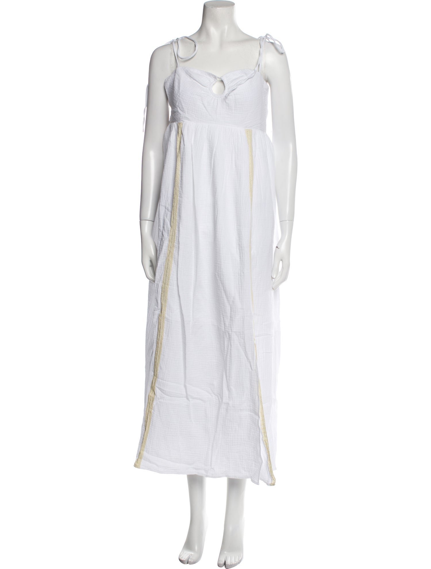 Emilia George Square Neckline Long Dress w/ Tags