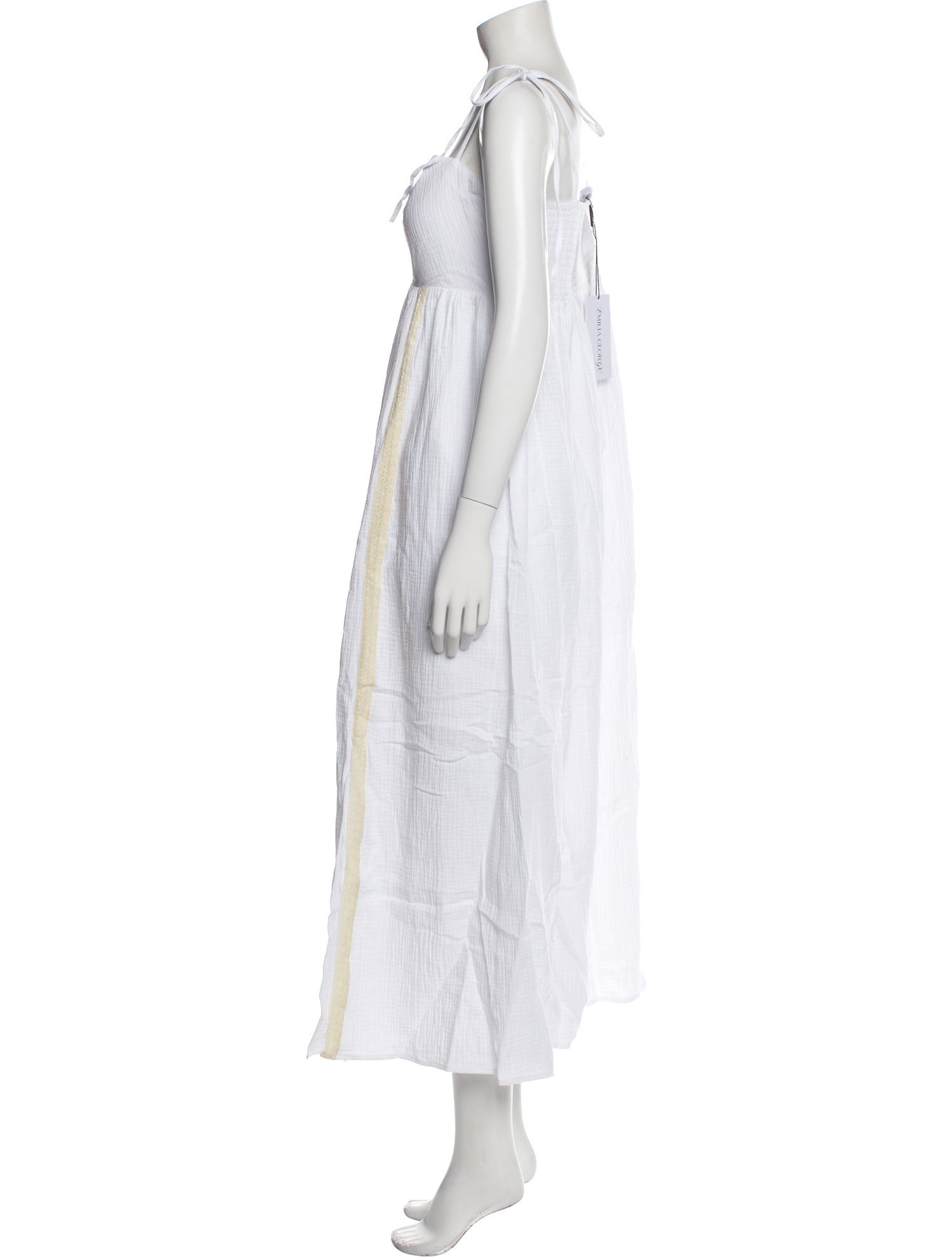 Emilia George Square Neckline Long Dress w/ Tags