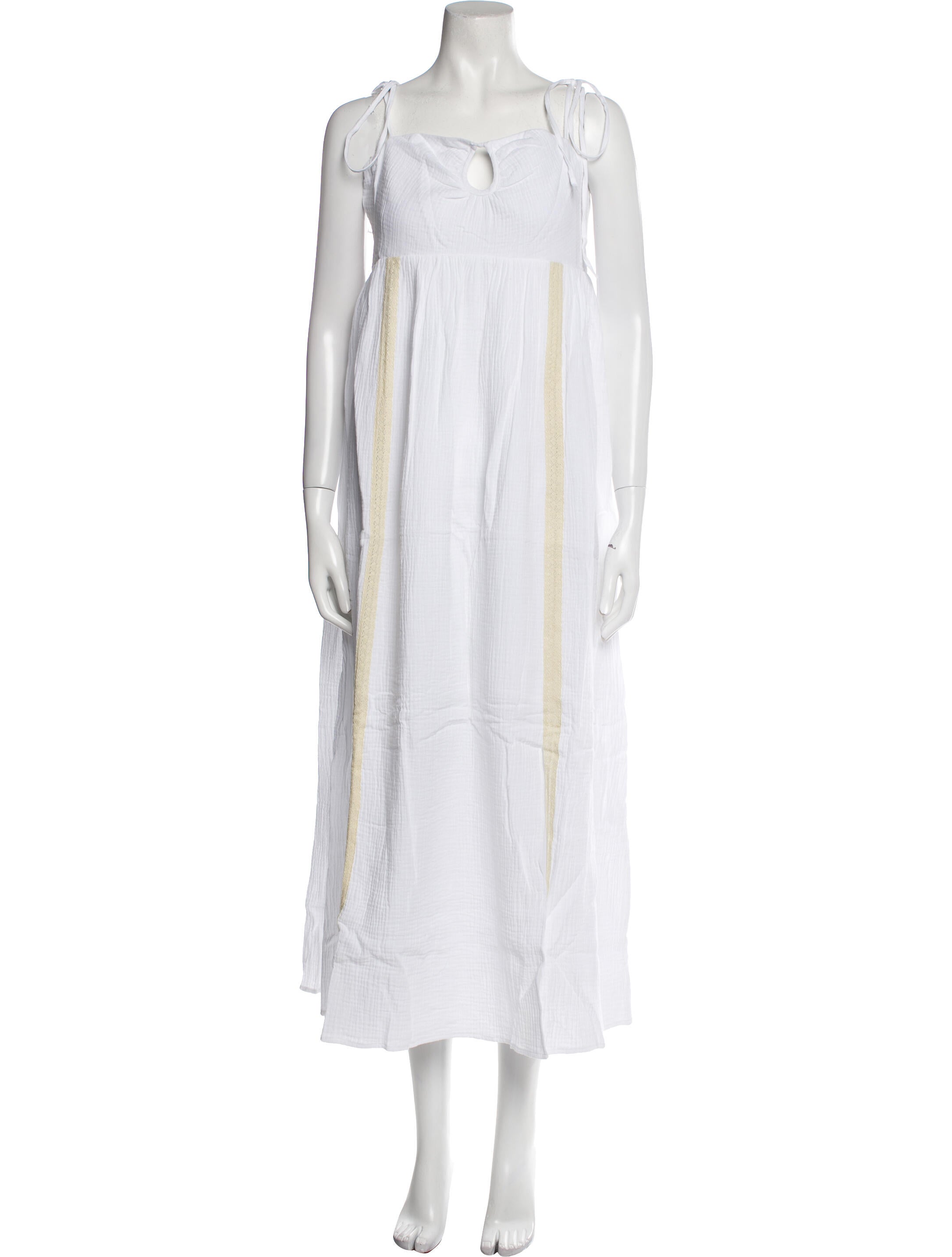 Emilia George Square Neckline Long Dress w/ Tags