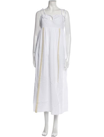 Emilia George Dresses Square Neckline Long Dress L