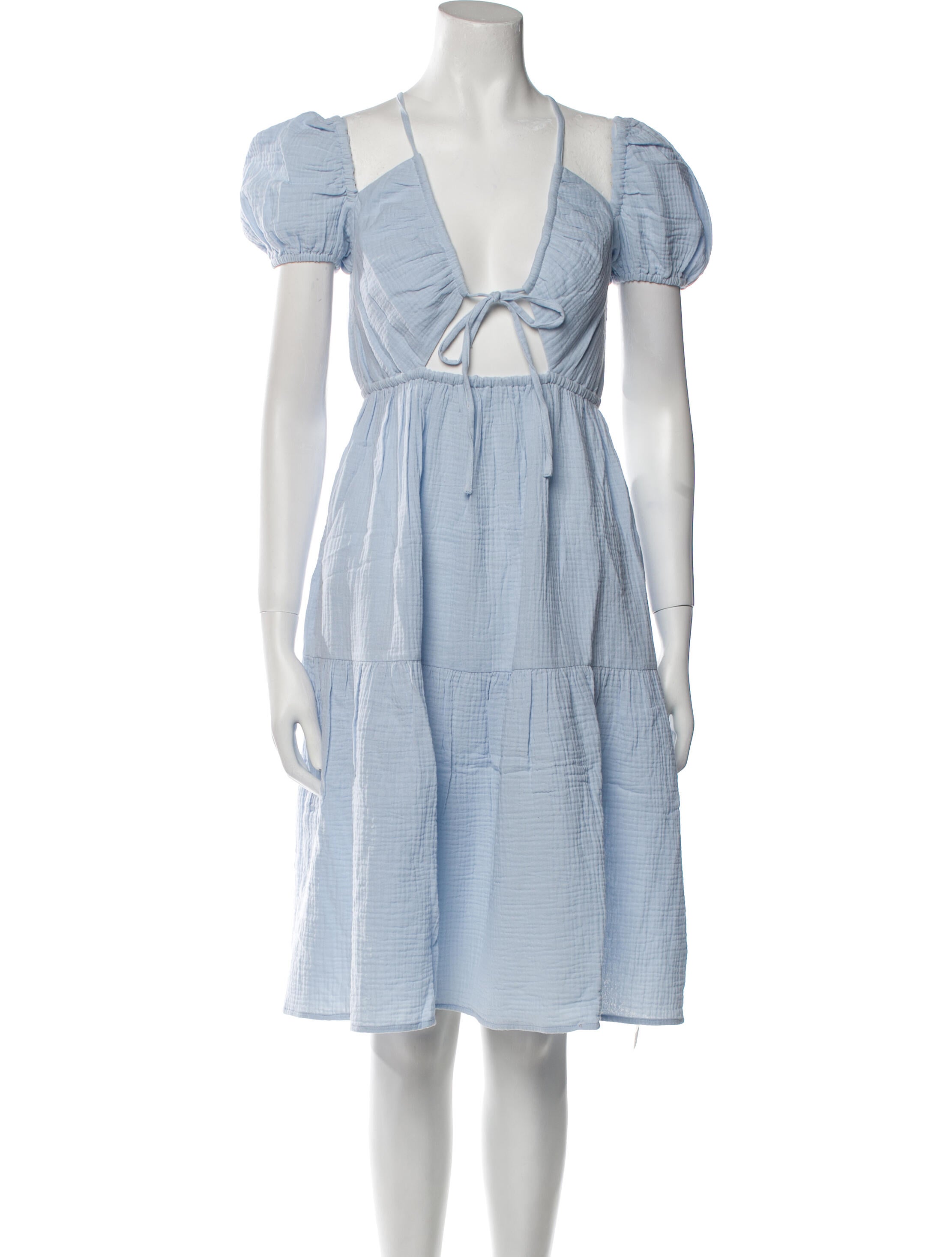 Emilia George Square Neckline Midi Length Dress w/ Tags