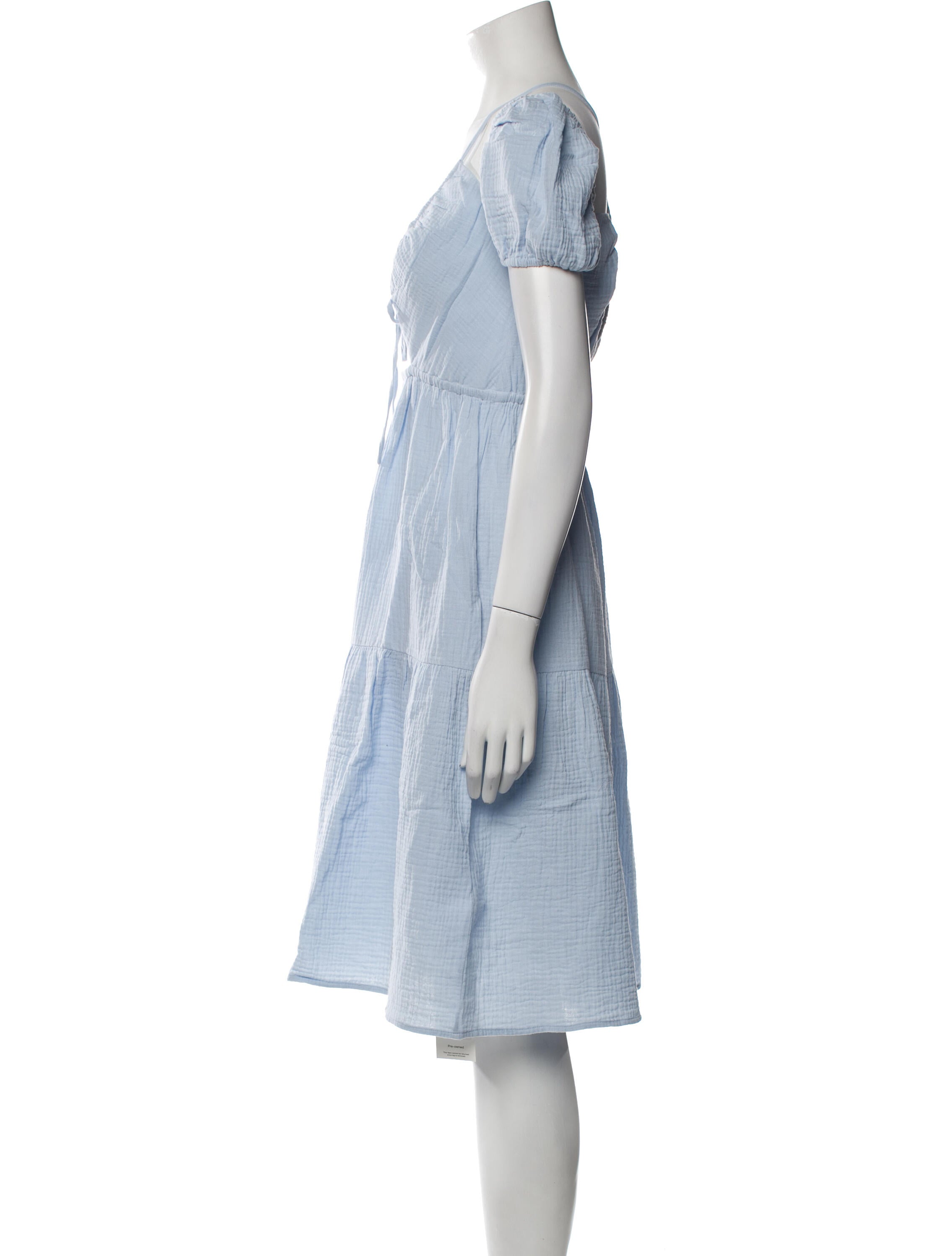 Emilia George Square Neckline Midi Length Dress w/ Tags