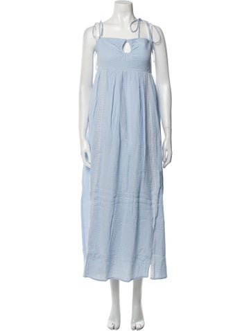 Emilia George Dresses Square Neckline Long Dress XL