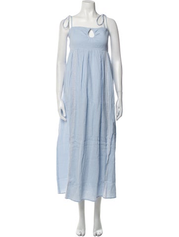 Emilia George Dresses Square Neckline Long Dress XL