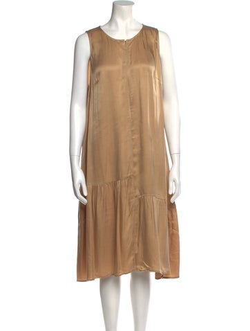 Emilia George Dresses Scoop Neck Midi Length Dress XL