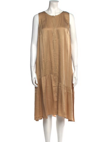 Emilia George Dresses Scoop Neck Midi Length Dress XL