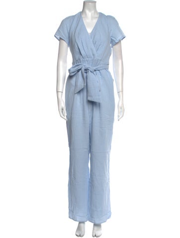 Emilia George Jumpsuits and Rompers V-Neck Jumpsuit L