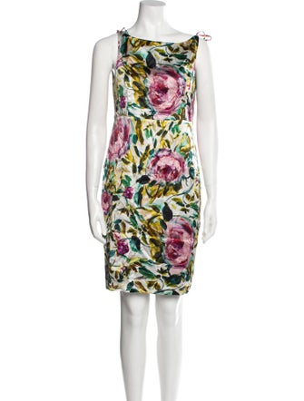 Emilia George Silk Knee-Length Dress