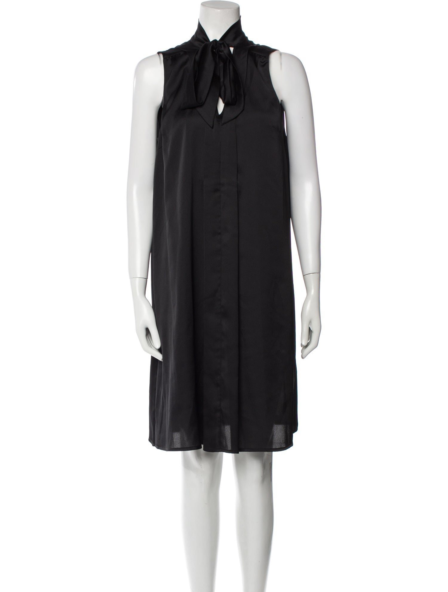 Emilia George Mock Neck Knee-Length Dress