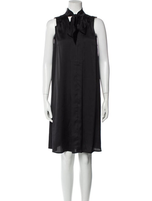 Emilia George Mock Neck Knee-Length Dress