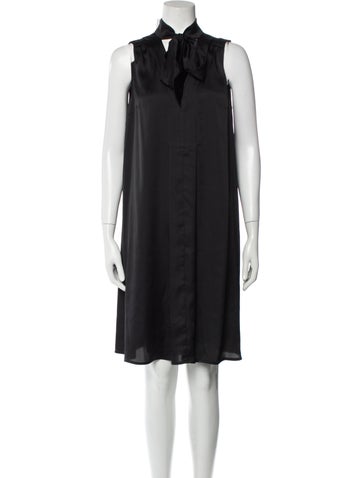 Emilia George Dresses Mock Neck Knee-Length Dress XL