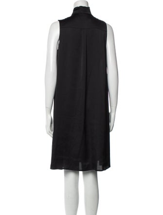 Emilia George Mock Neck Knee-Length Dress
