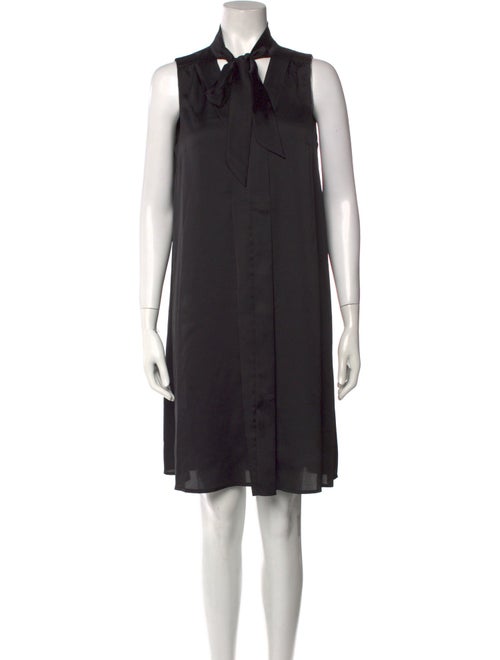 Emilia George Mock Neck Knee-Length Dress