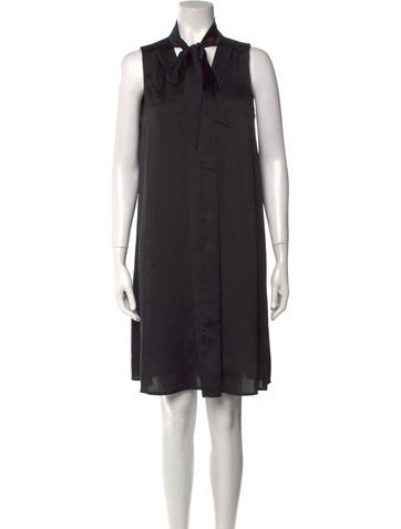 Emilia George Dresses Mock Neck Knee-Length Dress XS