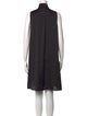 Emilia George Mock Neck Knee-Length Dress