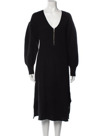 Emilia George Dresses V-Neck Midi Length Dress S