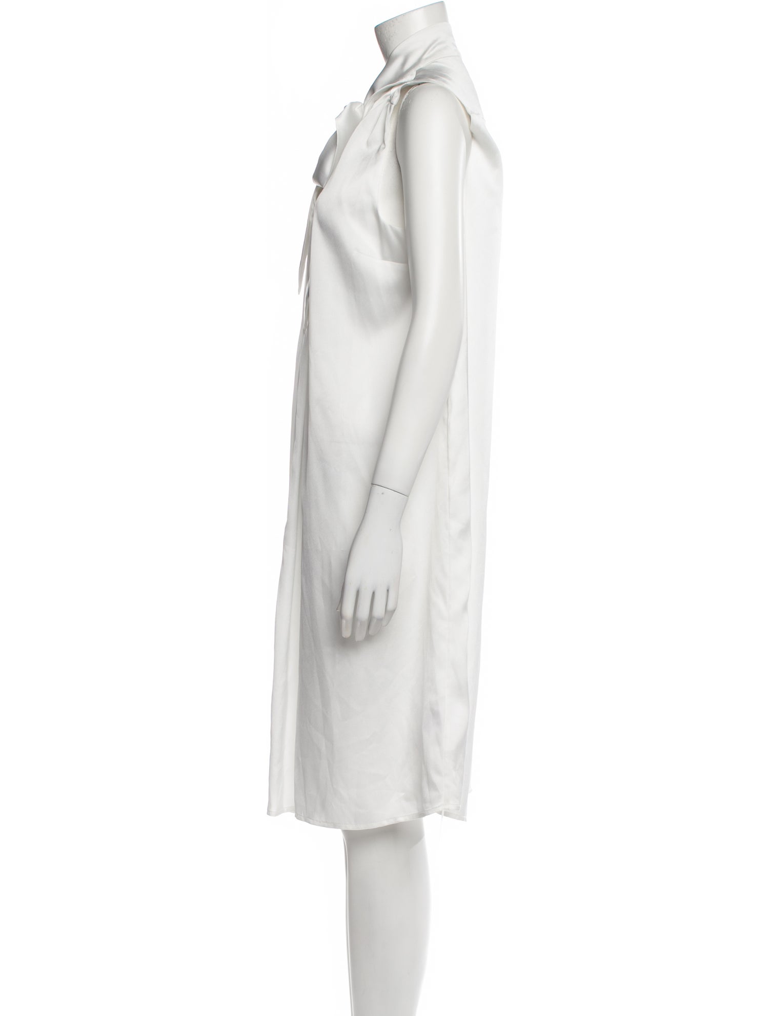 Emilia George Mock Neck Knee-Length Dress