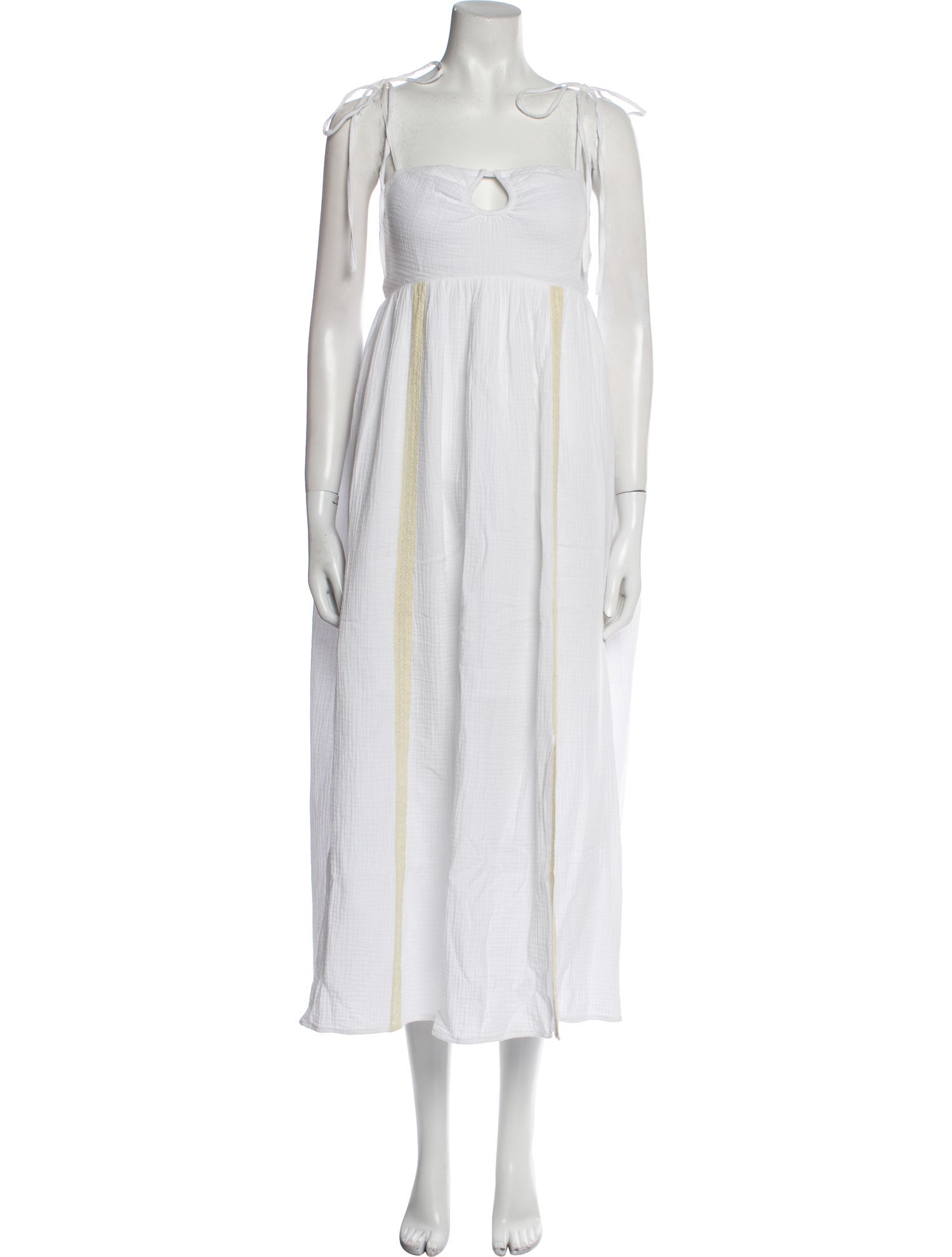 Emilia George Square Neckline Midi Length Dress w/ Tags