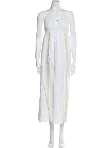 Emilia George Dresses Square Neckline Long Dress S