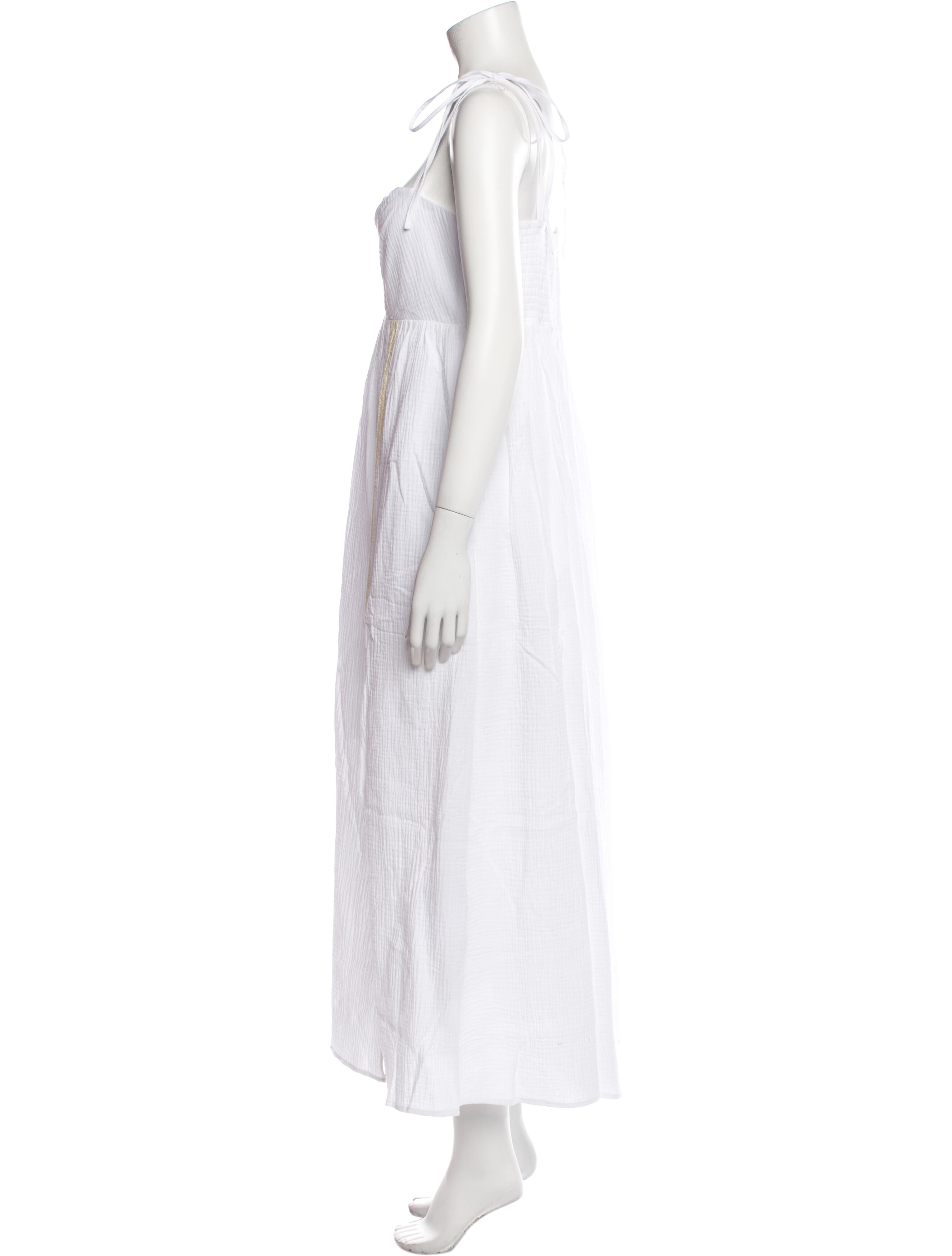 Emilia George Square Neckline Long Dress w/ Tags