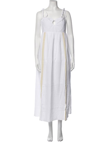 Emilia George Dresses Square Neckline Long Dress XL