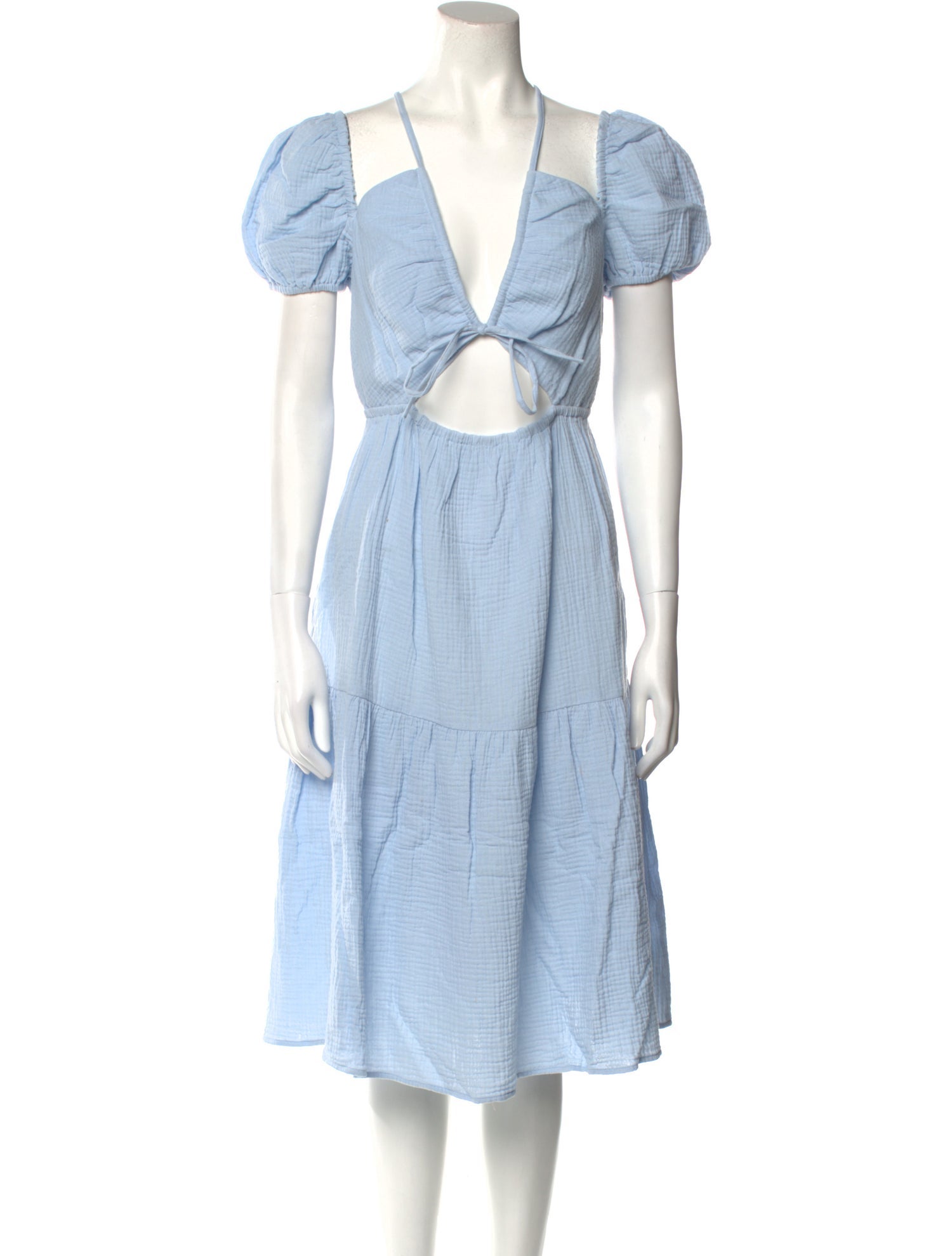 Emilia George V-Neck Midi Length Dress w/ Tags