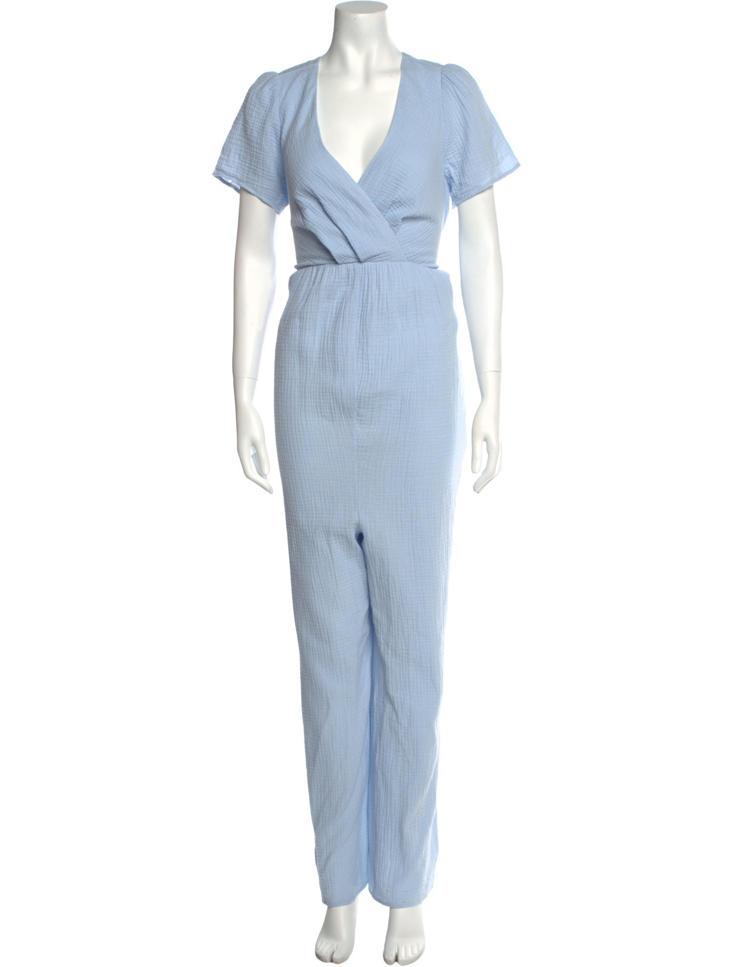 Emilia George Plunge Neckline Jumpsuit