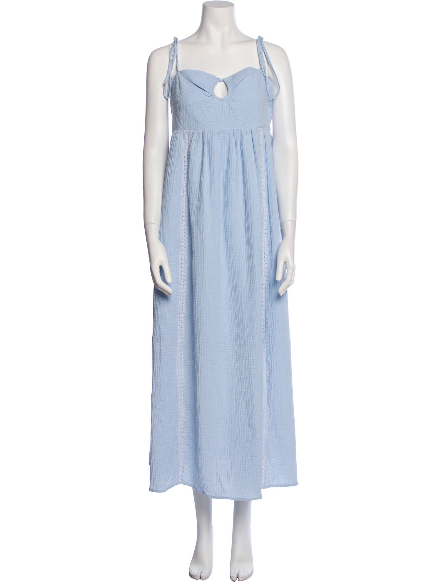 Emilia George Square Neckline Long Dress w/ Tags