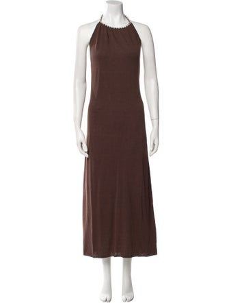 Emilia George Halterneck Midi Length Dress