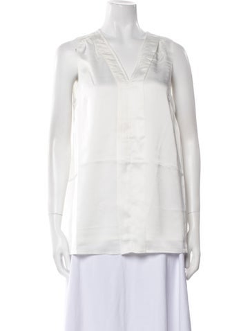 Emilia George Tops V-Neck Sleeveless Blouse S