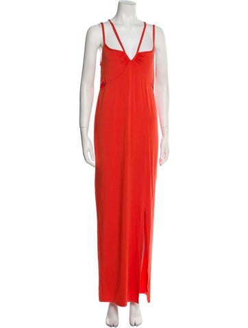 Emilia George Dresses V-Neck Long Dress S