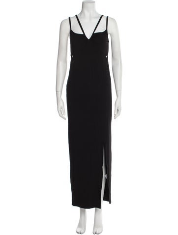 Emilia George Dresses V-Neck Long Dress XS