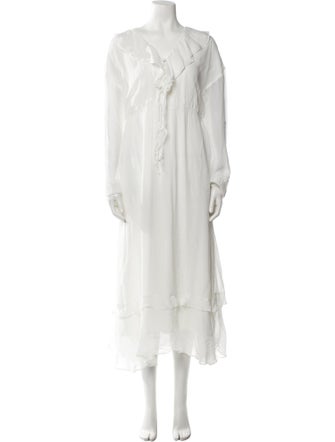 Emilia George V-Neck Long Dress