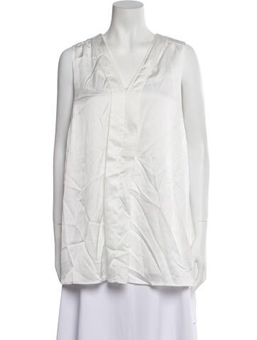 Emilia George Tops V-Neck Sleeveless Top M