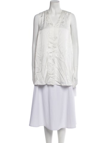 Emilia George Tops V-Neck Sleeveless Tunic M