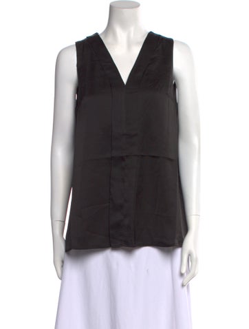 Emilia George Tops V-Neck Sleeveless Top XS