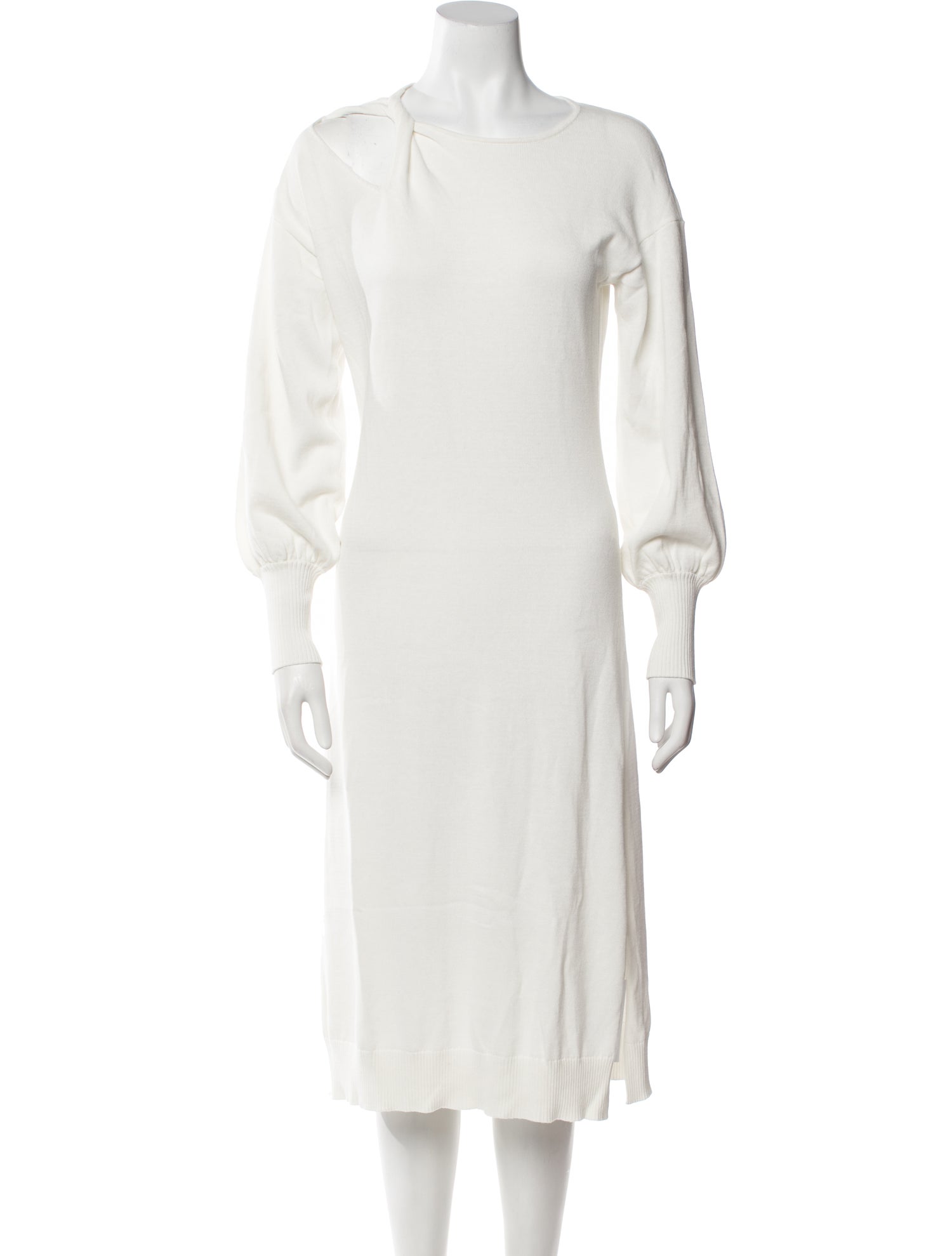 Emilia George Scoop Neck Midi Length Dress