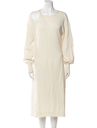 Emilia George Wool Midi Length Dress